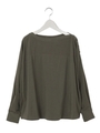 ショルダーボタンブラウス/KHAKI