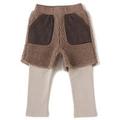 【10%OFF】ミニ裏毛レギンスつきボアパンツ