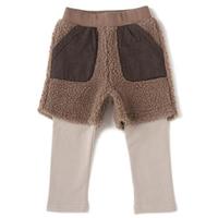 【10%OFF】ミニ裏毛レギンスつきボアパンツ