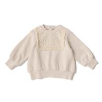 【20%OFF】レースヨーク裏毛トレーナー