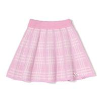 【30%OFF】ニットチェックスカート