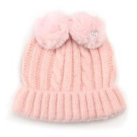 【30%OFF】フェイクファーリボンニット帽