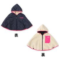 【30%OFF】リバーシブル中綿入りキルトケープ