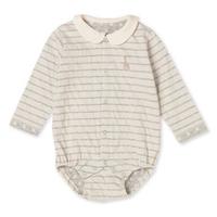 【30%OFF】接結ボーダーボディスーツ