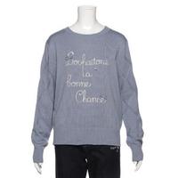 【50%OFF】チャーム＆リボンつき刺しゅうニット