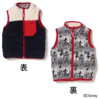 【50%OFF】ディズニー もこもこ2WAYベスト