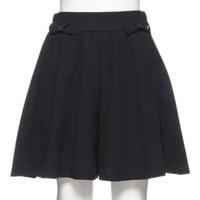 【50%OFF】リボンつきフレアキュロット