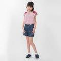 【50%OFF】肩リボンつきボーダー柄オフショルダーTシャツ