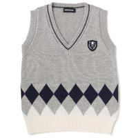 アーガイル柄ニットベスト