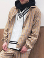 WEGO/ビッグチェックコーチジャケット