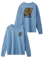 #1 LEOPARD LOGO L/S REGULAR TEE/ライトブルー