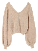 2wayレースアップニット/Beige