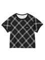 BIAS PLAID S/S TEE/ブラック