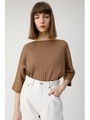 BOAT NECK RIB セーター/BEG