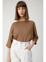 BOAT NECK RIB セーター/BEG