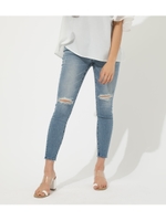 CRASH DENIM SKINNY/L/BLU1