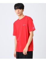 Champion for tk.TAKEO KIKUCHI ロゴ刺繍Tシャツ/レッド(062)