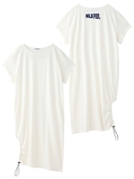 DRAWSTRING DRESS/ホワイト