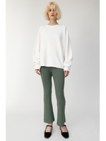 FLARE RIB パンツ/GRN