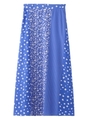 FLORAL AND POLKA DOT SKIRT/ブルー