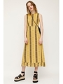 FLOWER TILE DOLLY DRESS/M/YEL7