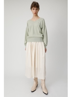 GATHER MIDI スカート/O/WHT1