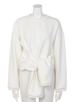 HEM TWIST TOP/OFF WHITE