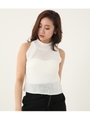 H／NアメスリKnit TOP/WHT