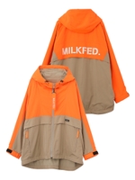 NEON COLOR OVERSIZED HOODED BLOUSON/オレンジ