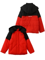 OVERSIZED PUFFER JACKET/レッド