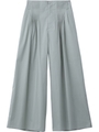 PINTUCK WIDE LEG PANTS/ライトグリーン