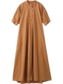PUFF SLEEVE DRESS/ブラウン