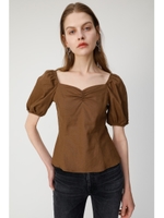 PUFF SLEEVE ブラウス/L/BRN1