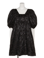 Poppy Preen Jacquard Mini Dress/BLACK