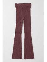 RIB KNIT FLARE パンツ/PUR