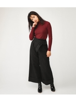 RIBBON FAUX SUEDE WIDE PT/BLK