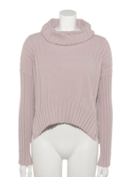 SHORT SHAGGY PULLOVER/LT.PINK