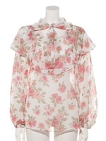 SK flower ribbon B/L/ホワイト