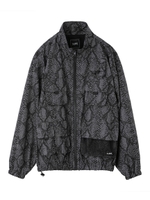 SNAKE PATTERN JACKET/ブラック