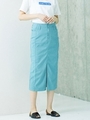 SOMETHING/別注PINTUCK SKIRT ROSY/ブルー