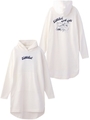SURF LOGO HOODED DRESS/ホワイト