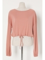 SW PUFF SLEEVE CROP トップス/PNK