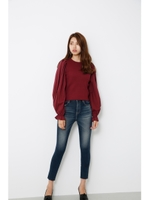 Shirt SLV Combi KNIT TOP/D/RED3
