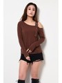 SベルトデザインTOP/BROWN