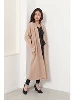 Tailored Collar Knit Jacket/L/BEG1