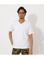 USA COTTON V／N T-SHIRT/WHT