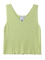 V-NECK KNIT TOP/ライトグリーン