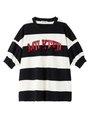 WIDE STRIPE TOP/ブラック