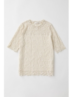 WRINKLE LACE トップス/O/WHT1