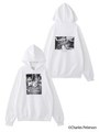 X-girl × Charles Peterson PHOTO SWEAT HOODIE/ホワイト